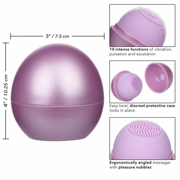 Универсальный вибратор OPAL RIPPLE MASSAGER, 10,25 см, 10 режимов, фиолетовый