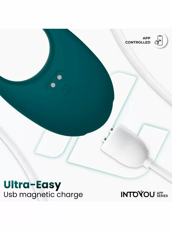 Интерактивное эрекционное виброкольцо LoveCherry Ringo, 8,3 см, 10 режимов, силикон, зеленый