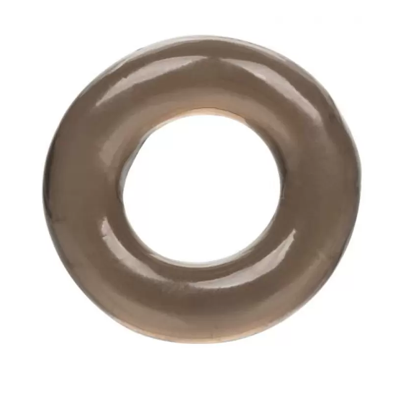 Гладкое эрекционное кольцо FOIL PACK RING, диаметр 2 см, ТПЕ, коричневый