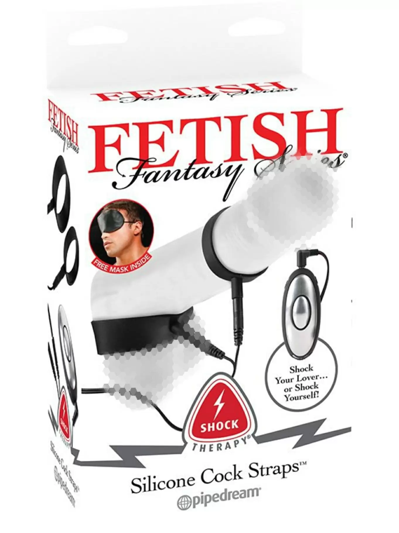 Электро-кольца Silicone Cock Straps на пенис и мошонку – черный