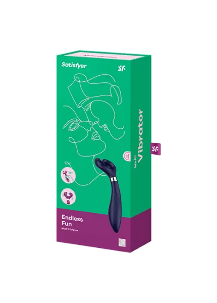 Перезаряжаемый вибромассажерSatisfyer Partner Multifun 3 East version (Blue)	