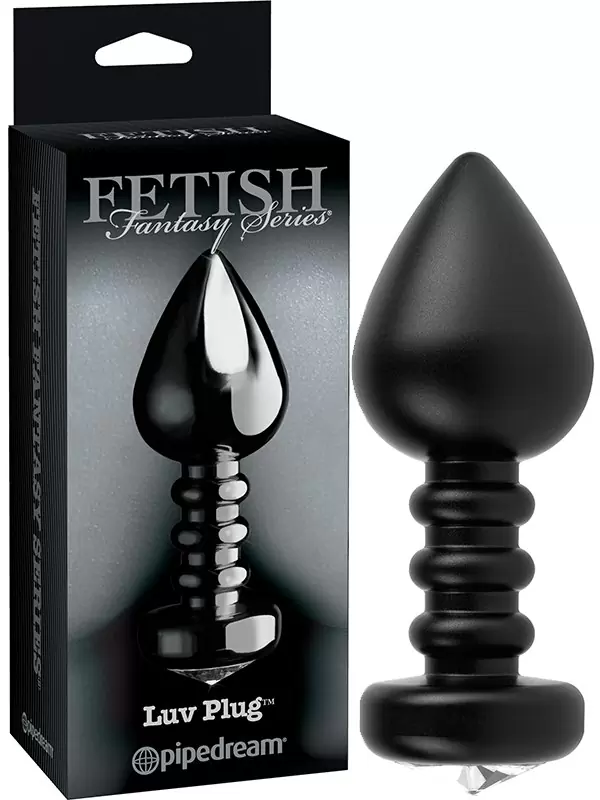 Анальная пробка Luv Plug алюминиевая – черная	
