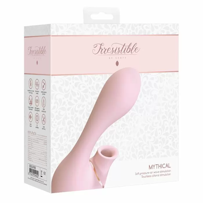 Вакуумный вибратор-кролик Irresistible Mythical Pink, 14,1 см, силикон, розовый