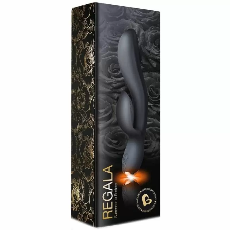 Вибратор Rocks Off Regala Rabbit. Черный