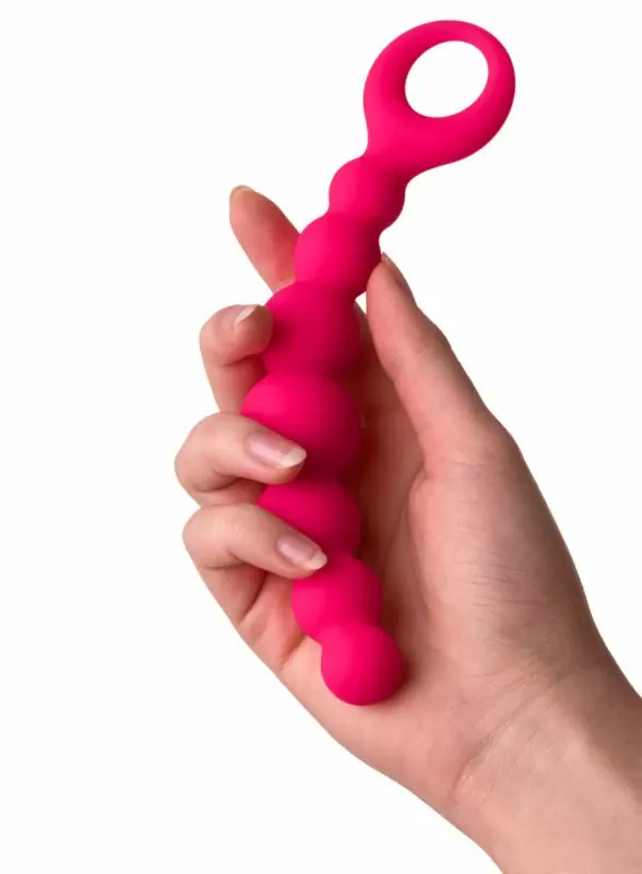 Изогнутый анальный стимулятор TOYFA POPO Pleasure – розовый