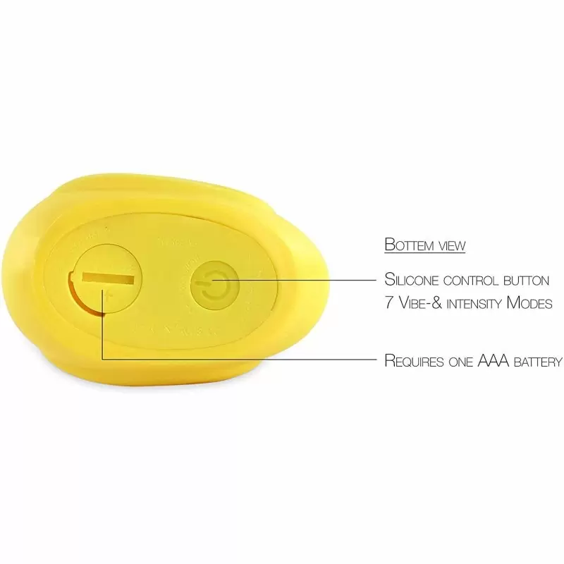 Вибратор-уточка Big Teaze Toys I Rub My Duckie 2.0, жёлтый