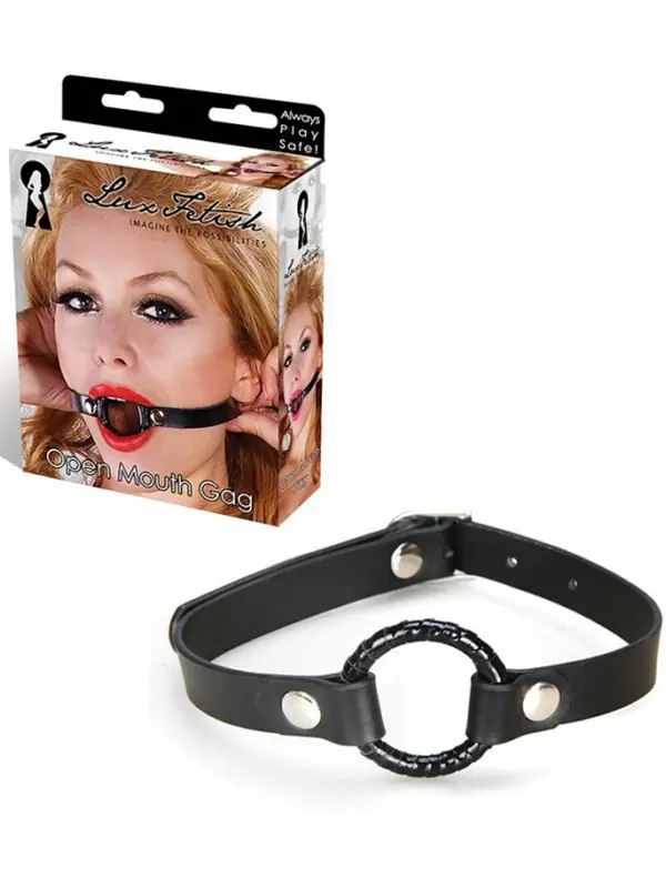 Кляп с кольцом Open Mouth Gag – черный 