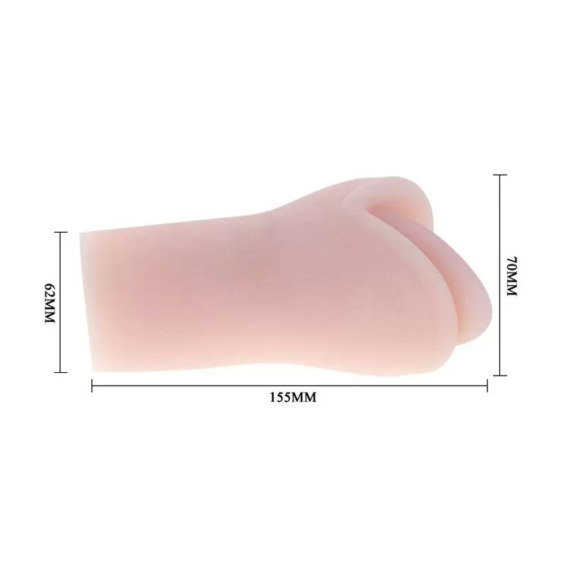 Вакуумный ротик для мастурбации Oral Sex с грушей – телесный