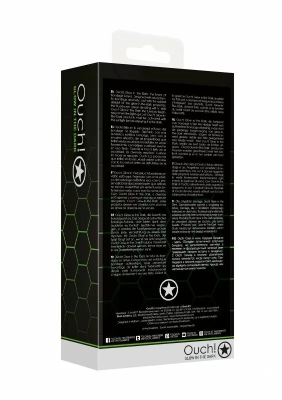 Портупея Bra Harness - Glow in the Dark - Neon Green/Black - S/M