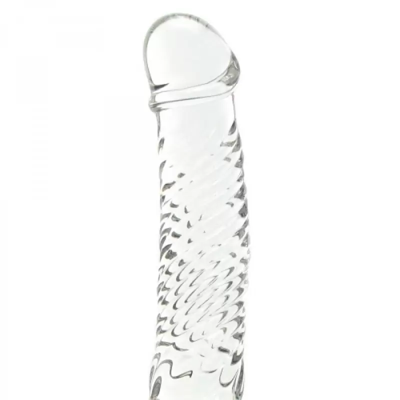 Реалистичный фаллоимитатор Icicles No. 61 из стекла – прозрачный