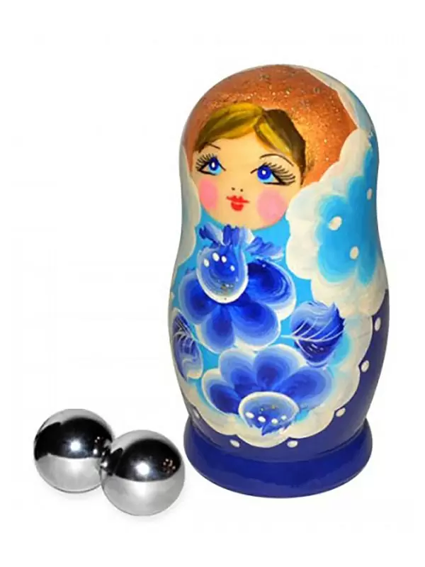 Большие вагинальные шарики Massage Balls металлические – серебристый