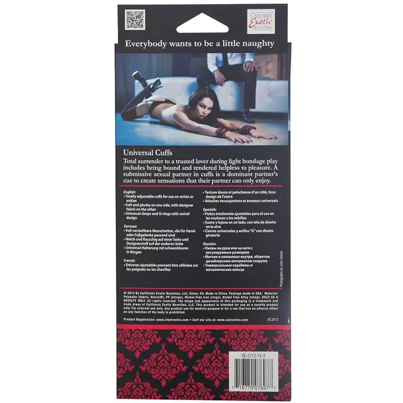 Наручники атласные Scandal Universal Cuffs