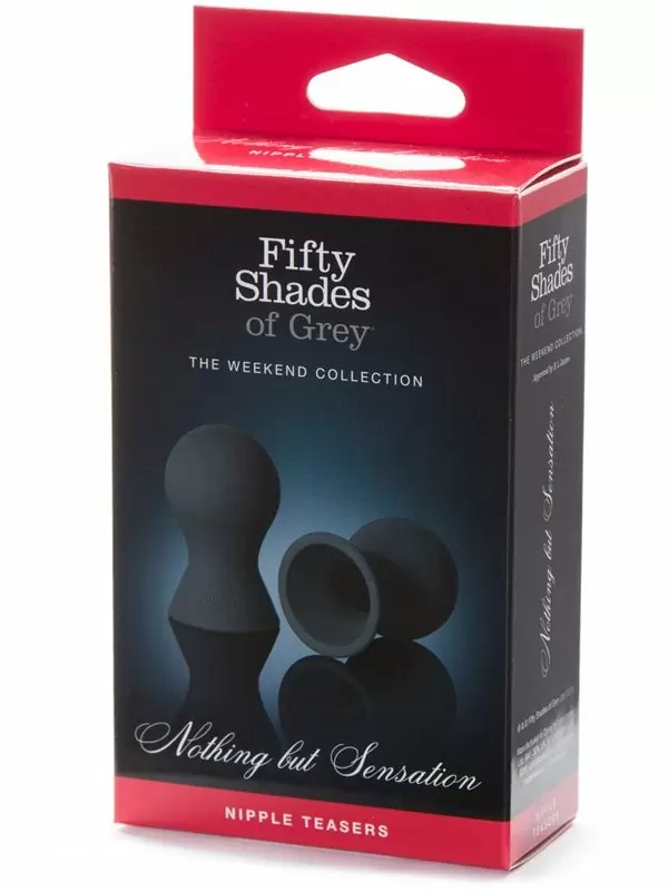 Помпы для сосков Fifty Shades of Grey Nothing but Sensation, 5 см, силикон, черный