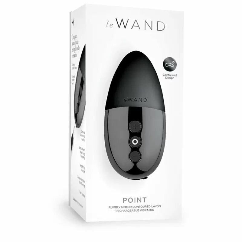 Утяжеленный премиум-вибратор Le Wand Point темный хром