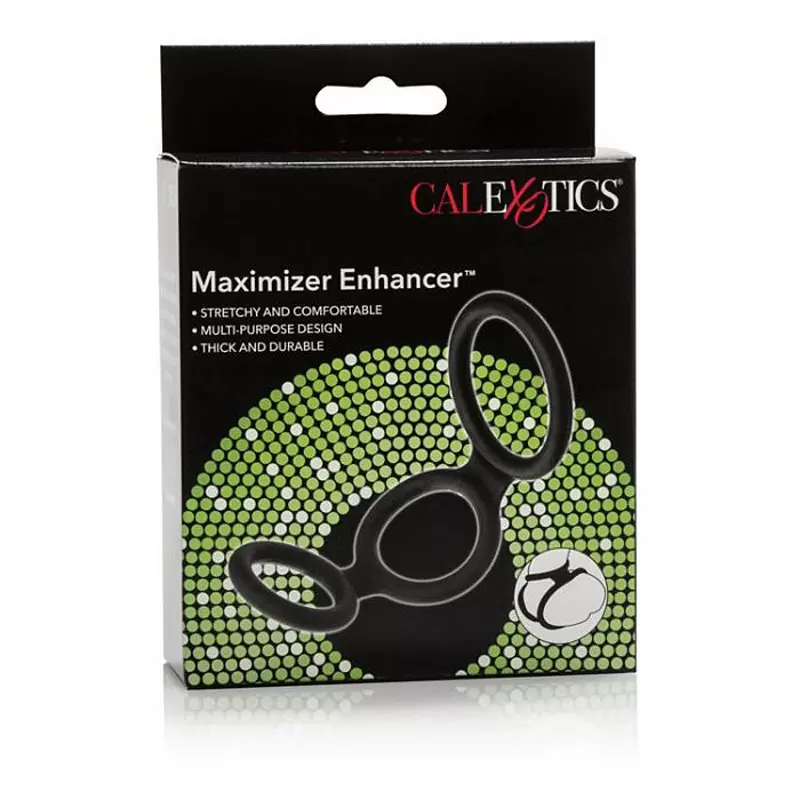 Тройное эрекционное кольцо Maximizer Enhancer – черный