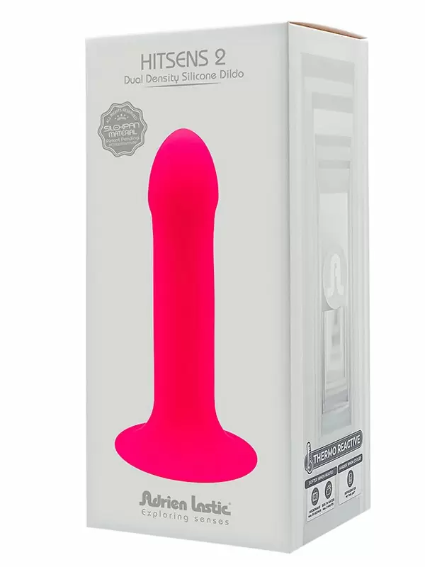 Нереалистичный фаллоимитатор Adrien lastic Hitsens 2, 16,8 см, силикон, розовый