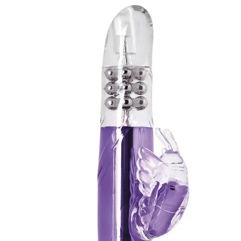 Вибромассажер Хай-Тек Enchanted Thrusting Butterfly – фиолетовый
