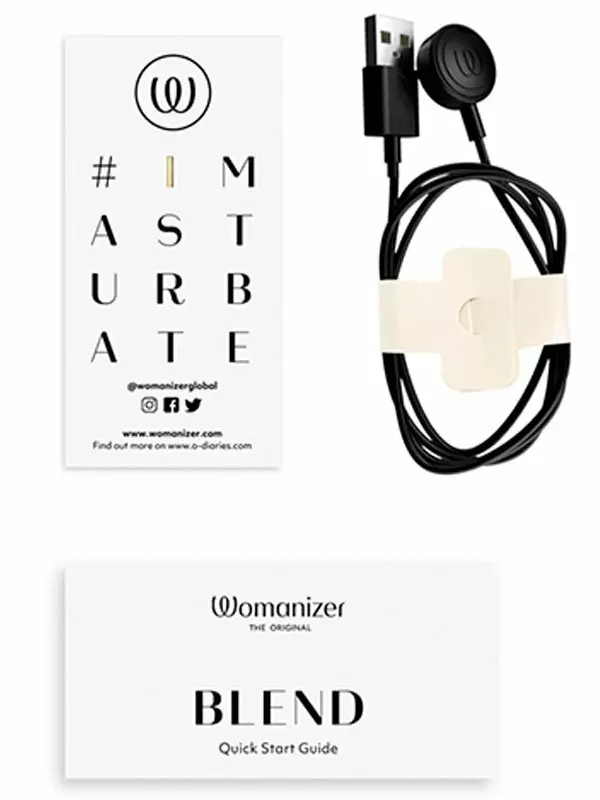 Компактный вибратор-кролик Womanizer Blend с бесконтактной клиторальной стимуляцией, 13,8 см, розовый