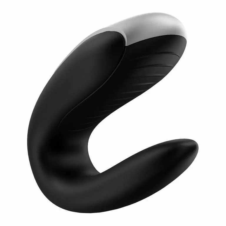 Парный вибратор Satisfyer Double Fun с возможностью управления через пульт и приложение (черный)