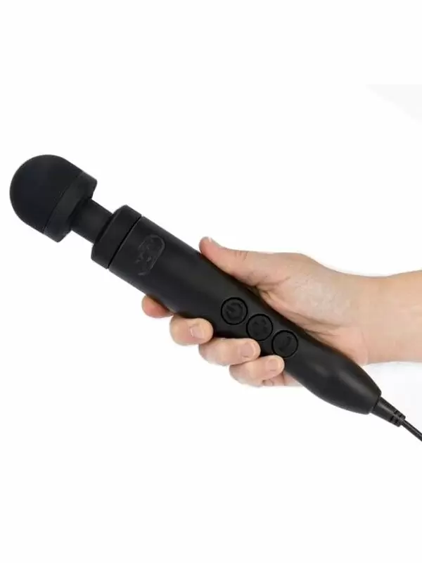 Мощный вибратор Doxy Die Cast 3, 28 см, силикон, матовый черный