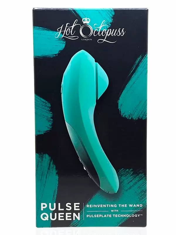 Инновационный вибратор Hot Octopuss PULSE QUEEN, 18 см, 7 режимов, силикон, бирюзовый