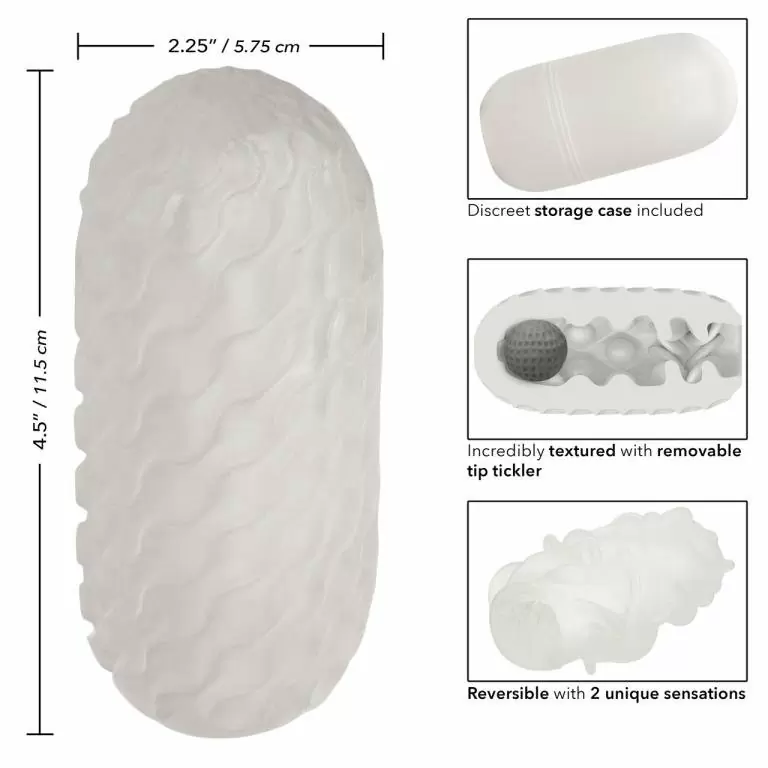 Мастурбатор для мужчин BOUNDLESS REV SQSHY BALL, со стимулирующим шариком
