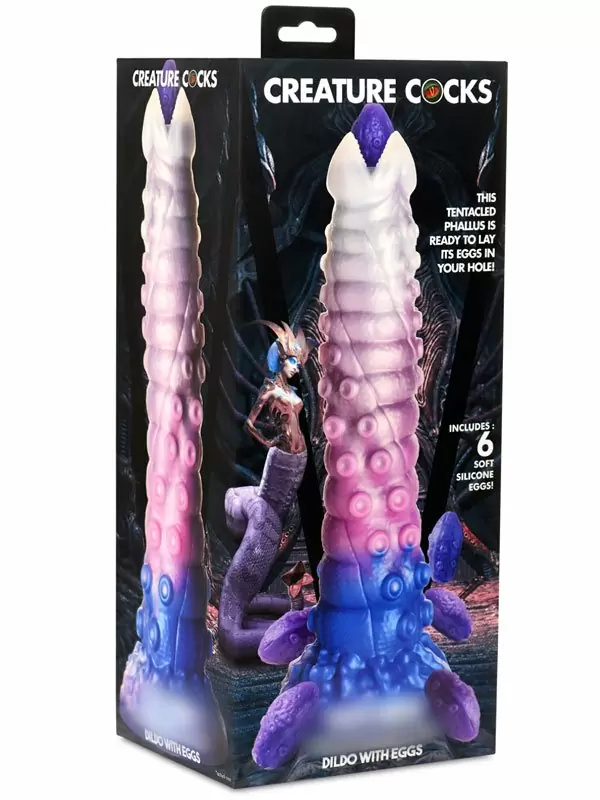 Фантазийный фаллоимитатор Creature Cocks Tenta-Queen Ovipositor, 29,5 см, силикон