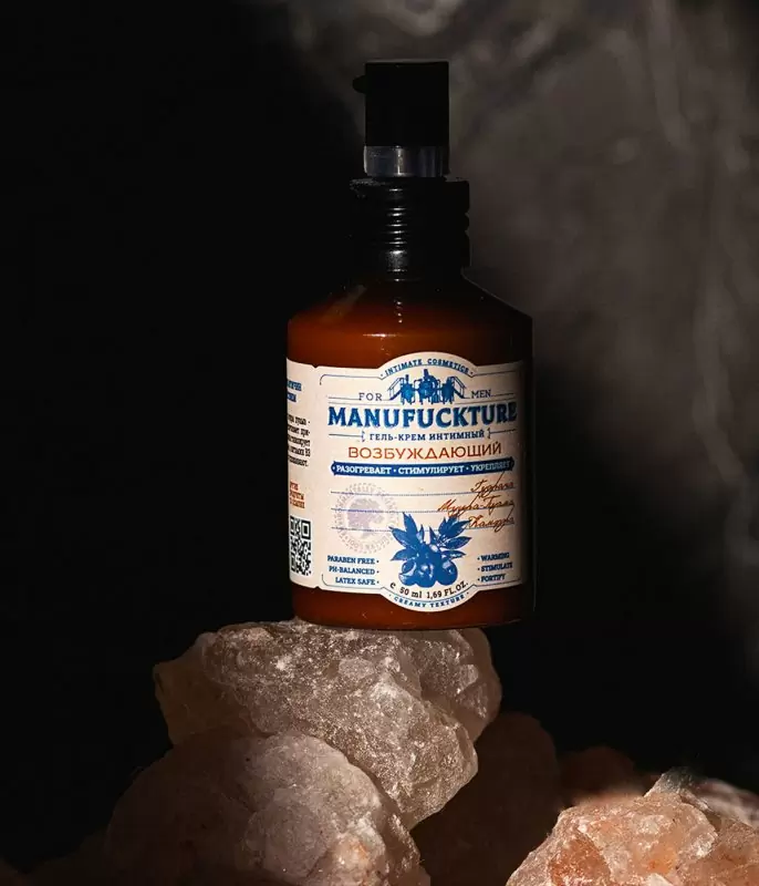 Интимный гель-крем для мужчин MANUFUCKTURE, с возбуждающим действием, 50 мл