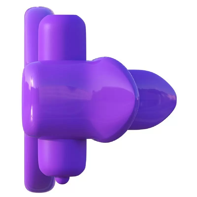 Эрекционное кольцо на пенис и мошонку Lovely Licks Couples Ring с вибрацией – фиолетовый