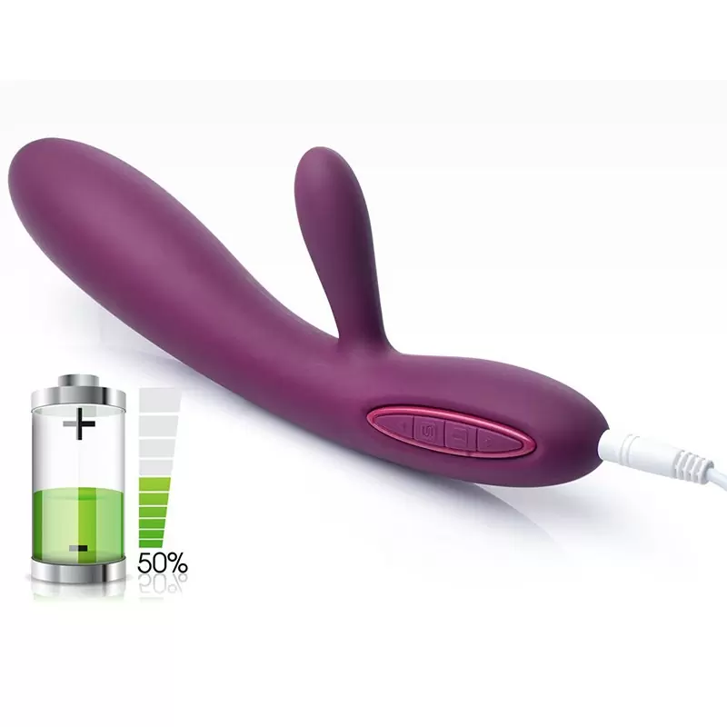 Двойной вибратор Lucas с интеллектуальным режимом, 48 ч без подзарядки – фиолетовый