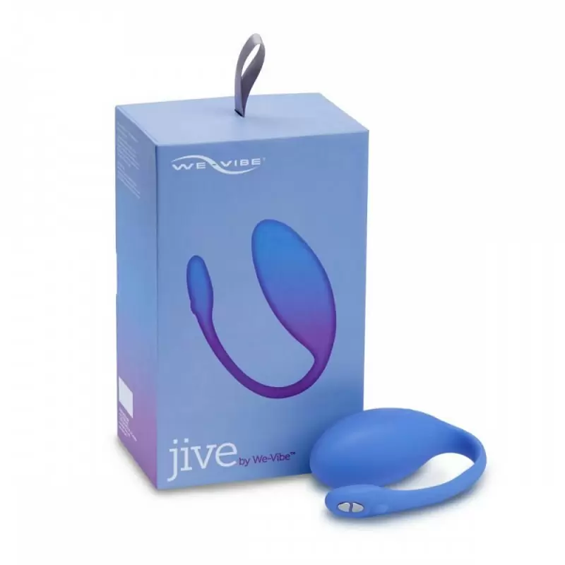 Интерактивное виброяйцо We-Vibe Jive, управление через приложение, 9,3 см, синий