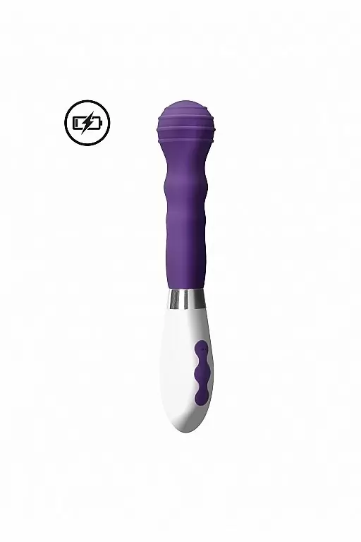 Ребристый вибратор Alida: 21 см, 10 режимов вибрации, АБС/силикон