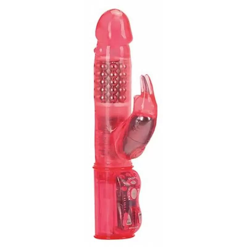 Высокотехнологичный вибромассажер Eclipse Ultra 7 Rabbitronic с ротацией – розовый