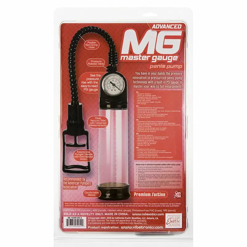 Вакуумная помпа Master Gauge со встроенным манометром