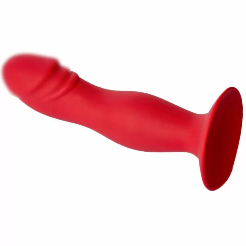 Анальная пробка Hercules из силикона, цвет бордовый