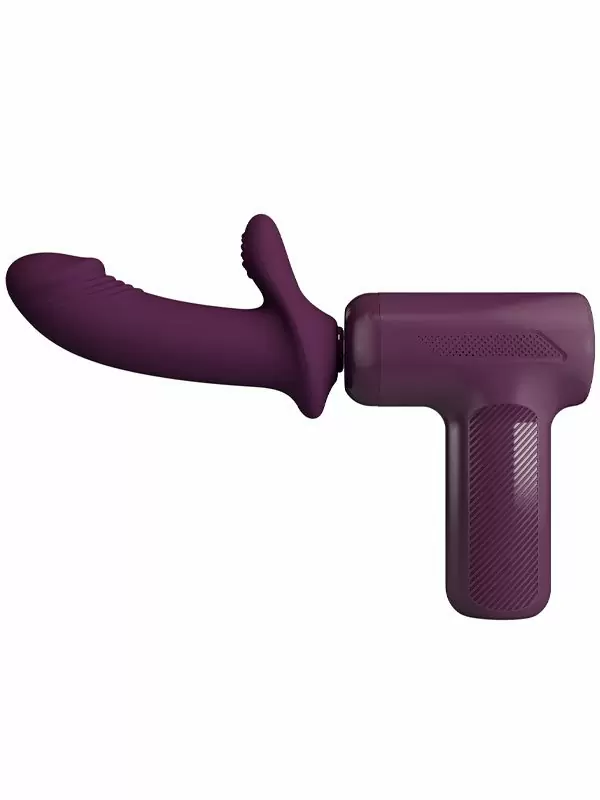 Вибратор-кролик Baile DJ Scholar с функцией толчков, 5 режимов, поступательные движения