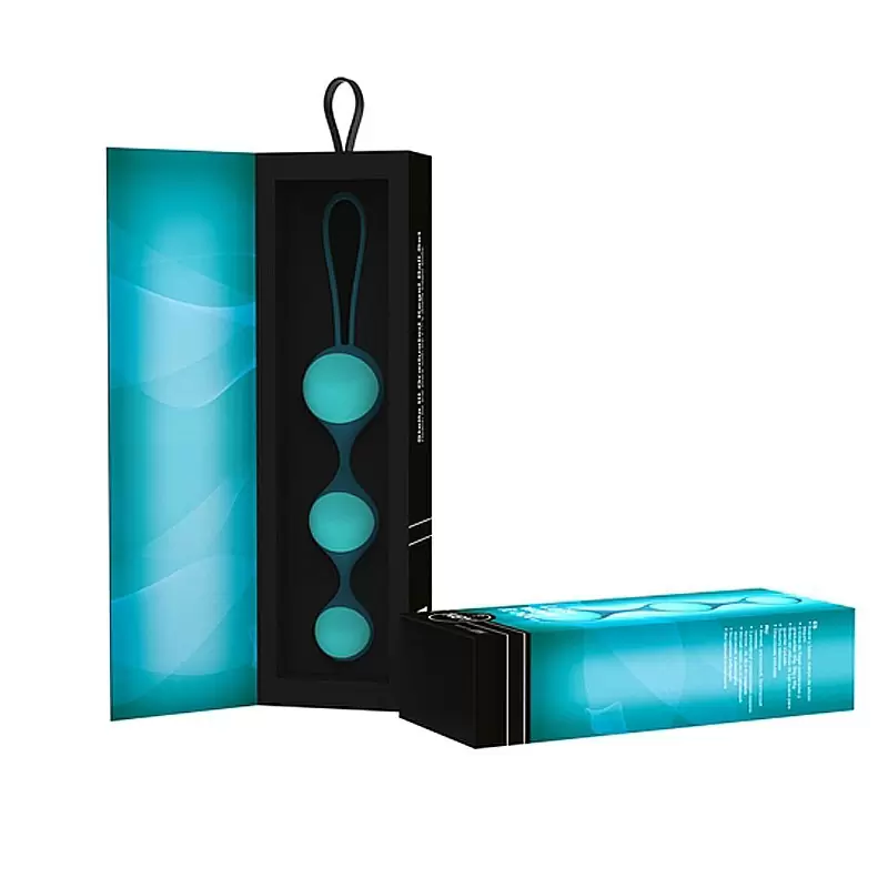 Набор из 3-х вагинальных шариков разного веса Stella III - Blue