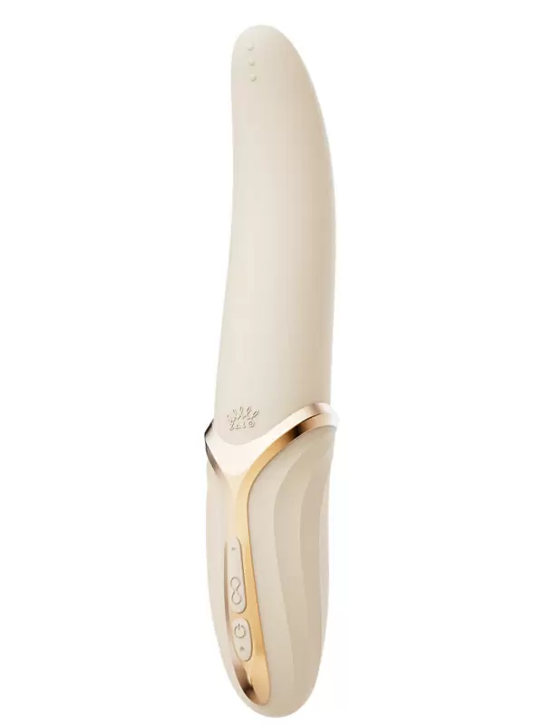 Элегантный вибратор Zalo EVE, 22 см, 6 режимов, с имитацией оральных ласк, функцией нагрева, бежевый