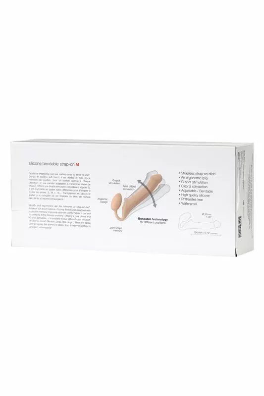 Страпон на присоске Strap-on-me. 24,5 см. Телесный