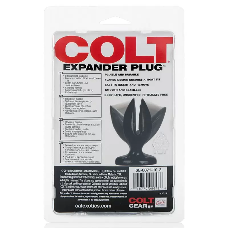 Анальная пробка Expander Plug Medium средняя – черный