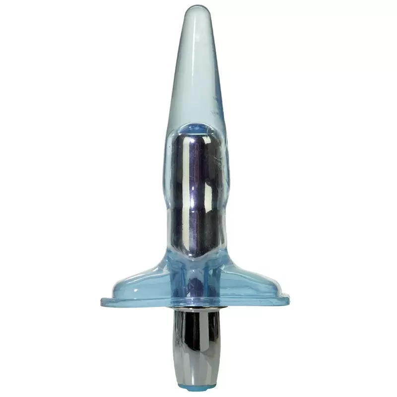 Анальная пробка с вибрацией High Intensity Vibro Tease Stimulators - голубая