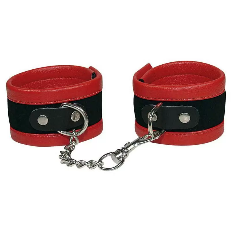 Наручники на цепочке Bad Kitty Handfesseln - красный