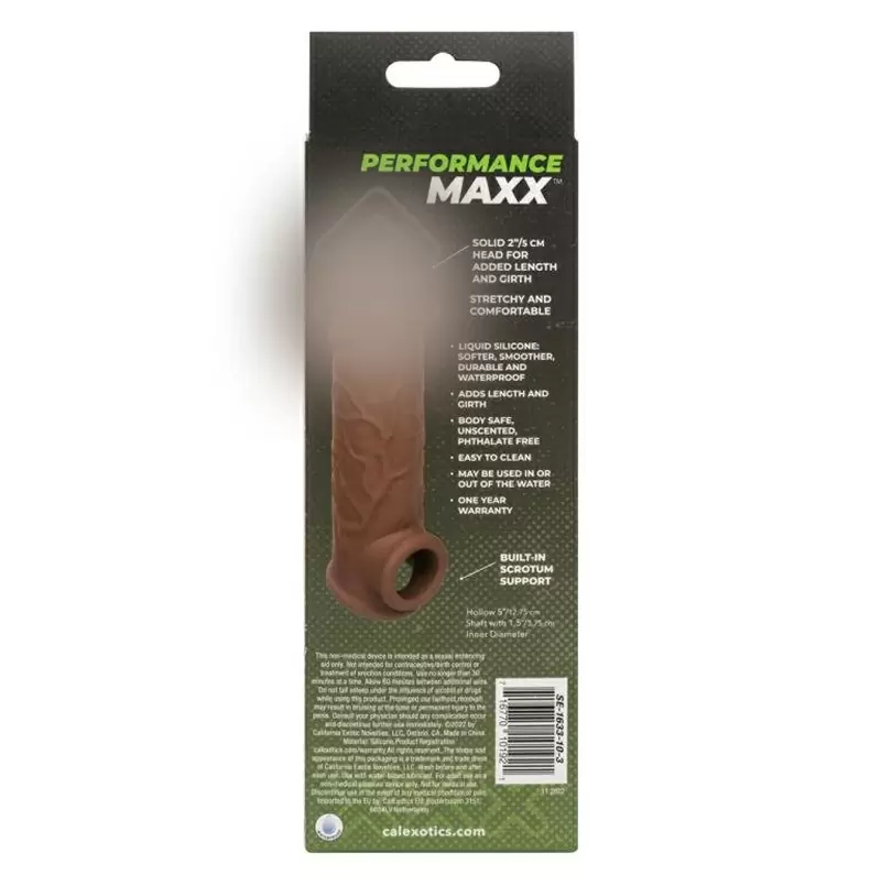 Увеличивающая насадка California Exotic Novelties Performance Maxx Life-Like Extension — 17,75 см, диаметр 3,75 см