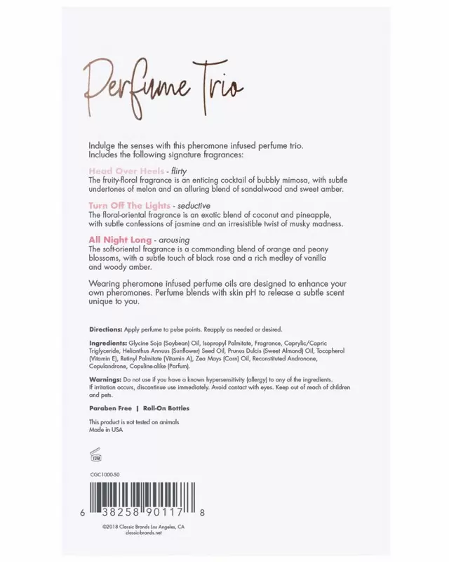 Набор парфюмерных масел с феромонами CG 3 шт по 12 mL