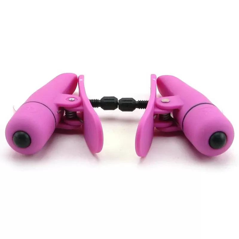 Зажимы для сосков с вибрацией  Nipplettes - розовый