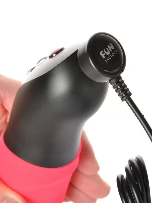 Перезаряжаемый пульсатор Fun Factory Stronic Eins, 23,8 см, силикон, красный