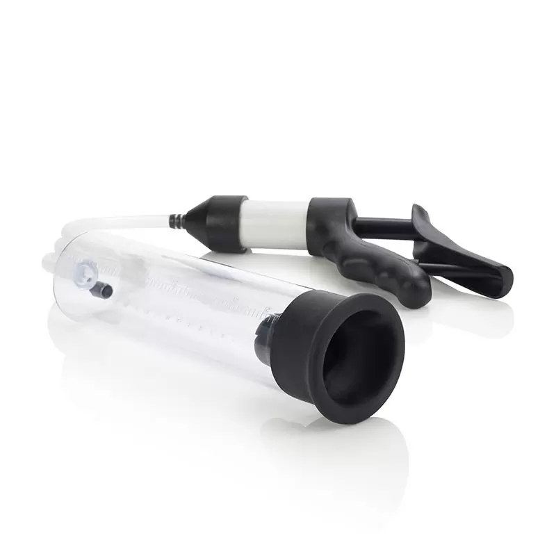 Вакуумная помпа Quick Draw с эрекционным кольцом – прозрачный