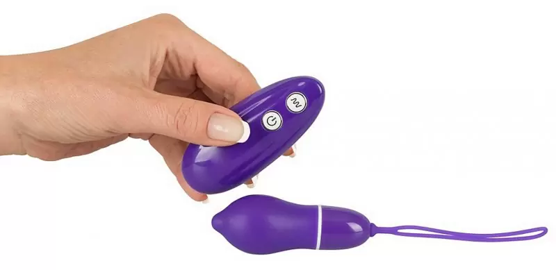 Мультифункциональное беспроводное виброяйцо Sweet Smile -  фиолетовый