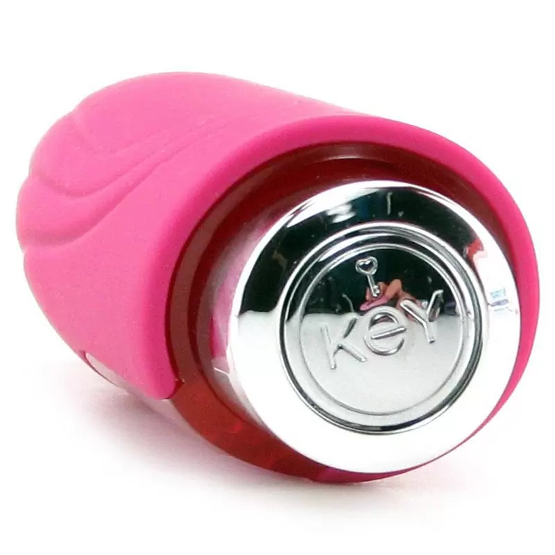 Дизайнерский мини массажер с насадкой Nyx - Pink