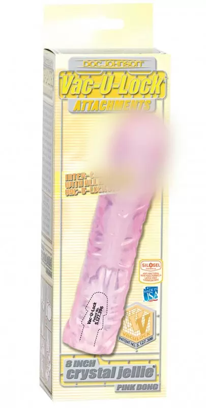 Насадка-фаллос Cristal Jellie 8